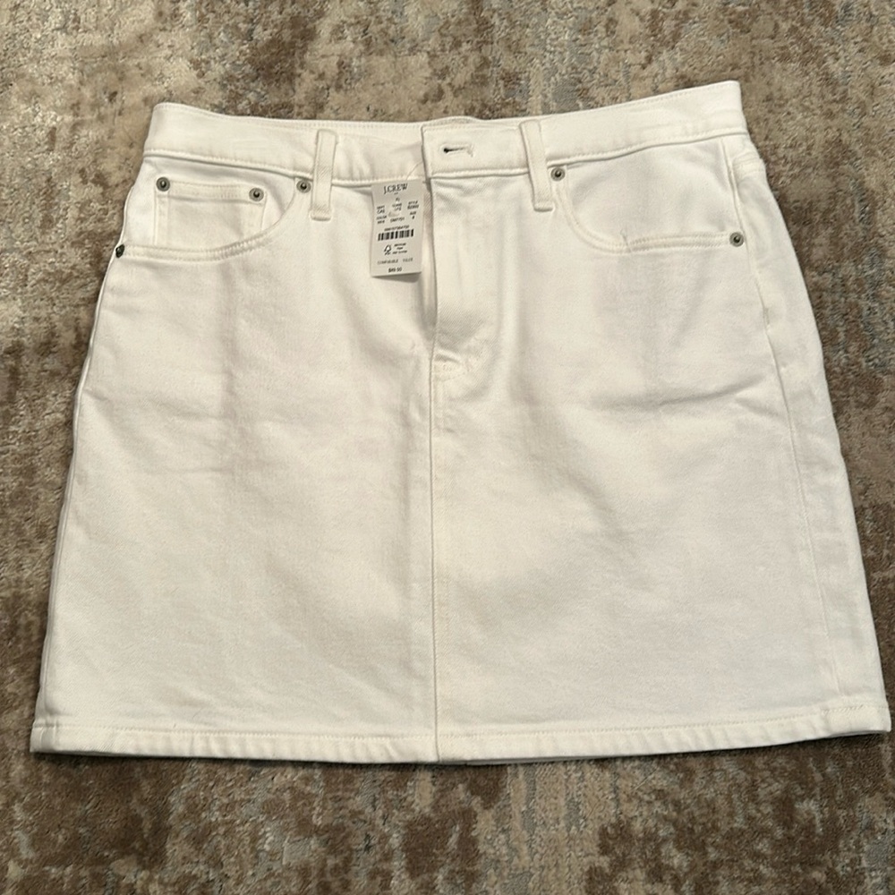 White denim skirt-J. Crew